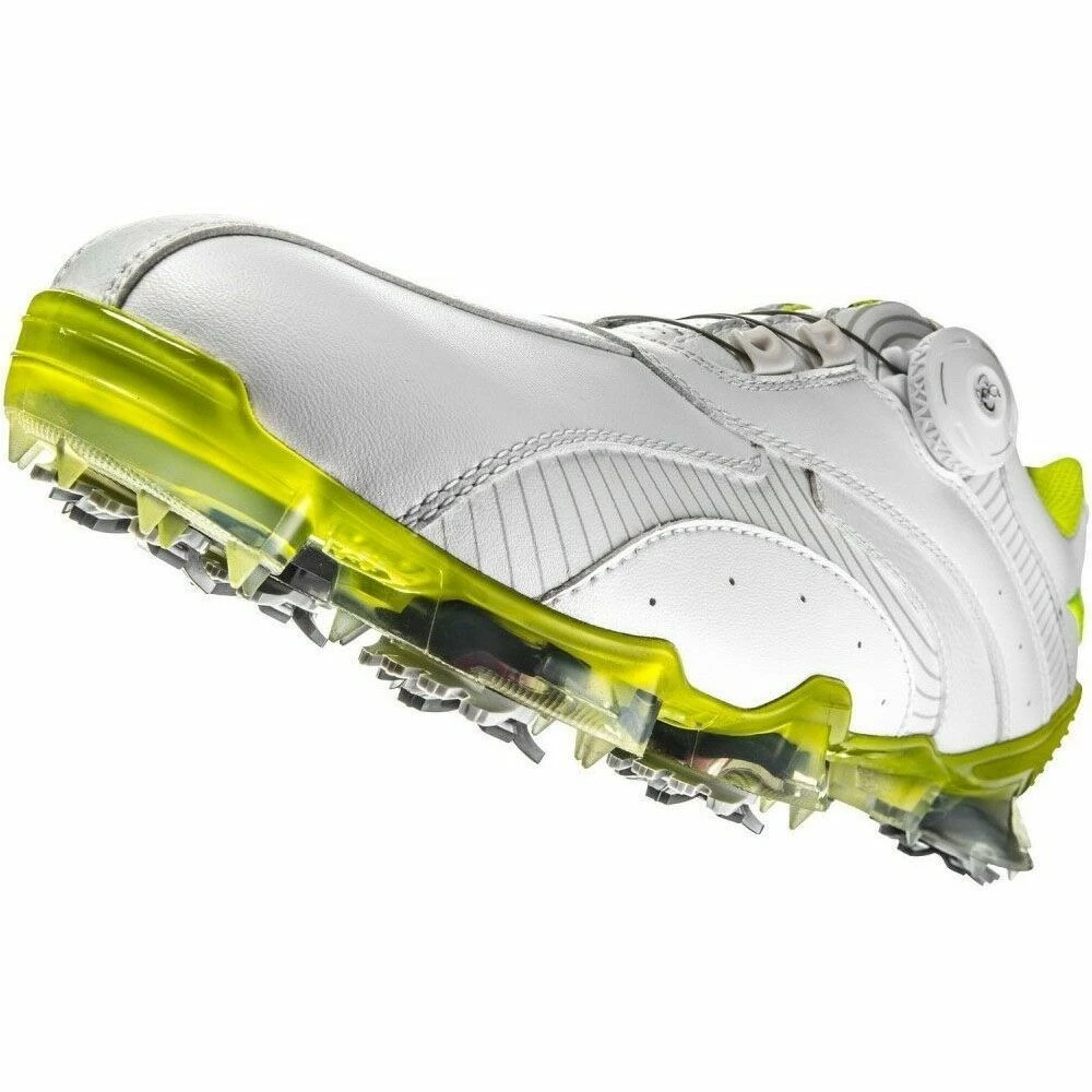 Mizuno Valour BOA 001 Mens Spiked WD Golf Shoes - White/Lime 5 Mizuno Valour BOA 001 Mens Spiked WD Golf Shoes - White/Lime - Image 5