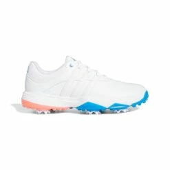 Adidas Junior's Tour360 22 MD Spiked Golf Shoes - White