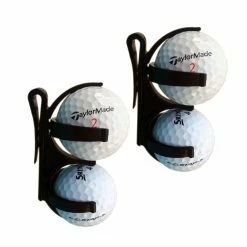 Golfoy Basics Golf Balls Holder Clip (Pack Of 2) - Black