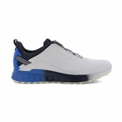 Ecco Men’s Golf S-Three BOA XW Spikeless Shoes - White/Regatta