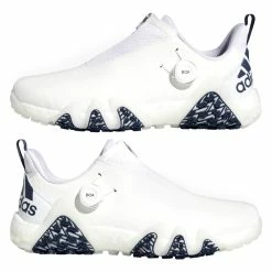 Adidas Men’s Codechaos 22 BOA MD Spikeless Golf Shoes - White/Navy -Cheap Clubs Store ezgif 2 26efefc3bc 3 1