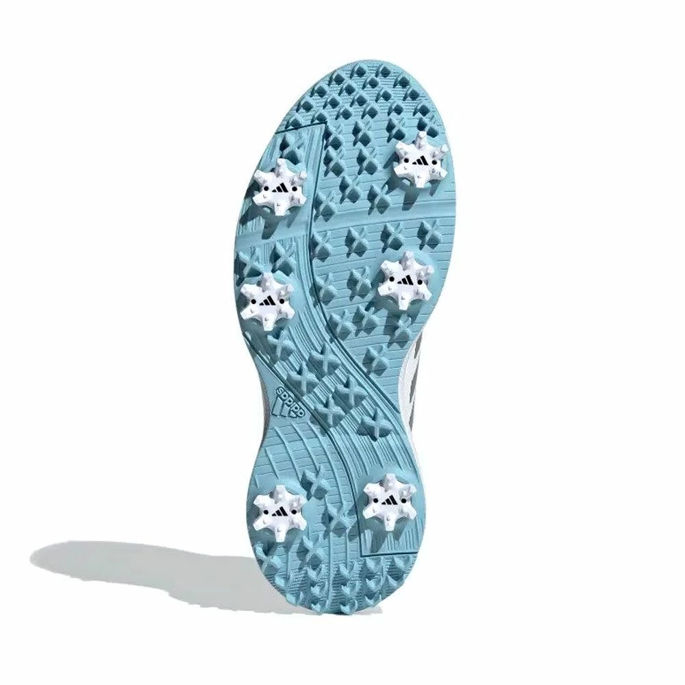 Adidas Women’s Tech Response 2.0 MD Spiked Golf Shoes - White/Sky 5 Adidas Women’s Tech Response 2.0 MD Spiked Golf Shoes - White/Sky - Image 5