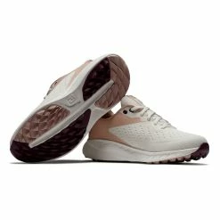 Footjoy Women’s Flex XP WD Spikeless Golf Shoes – Beige/Peach -Cheap Clubs Store fj 95446 bgepch 5 1 1