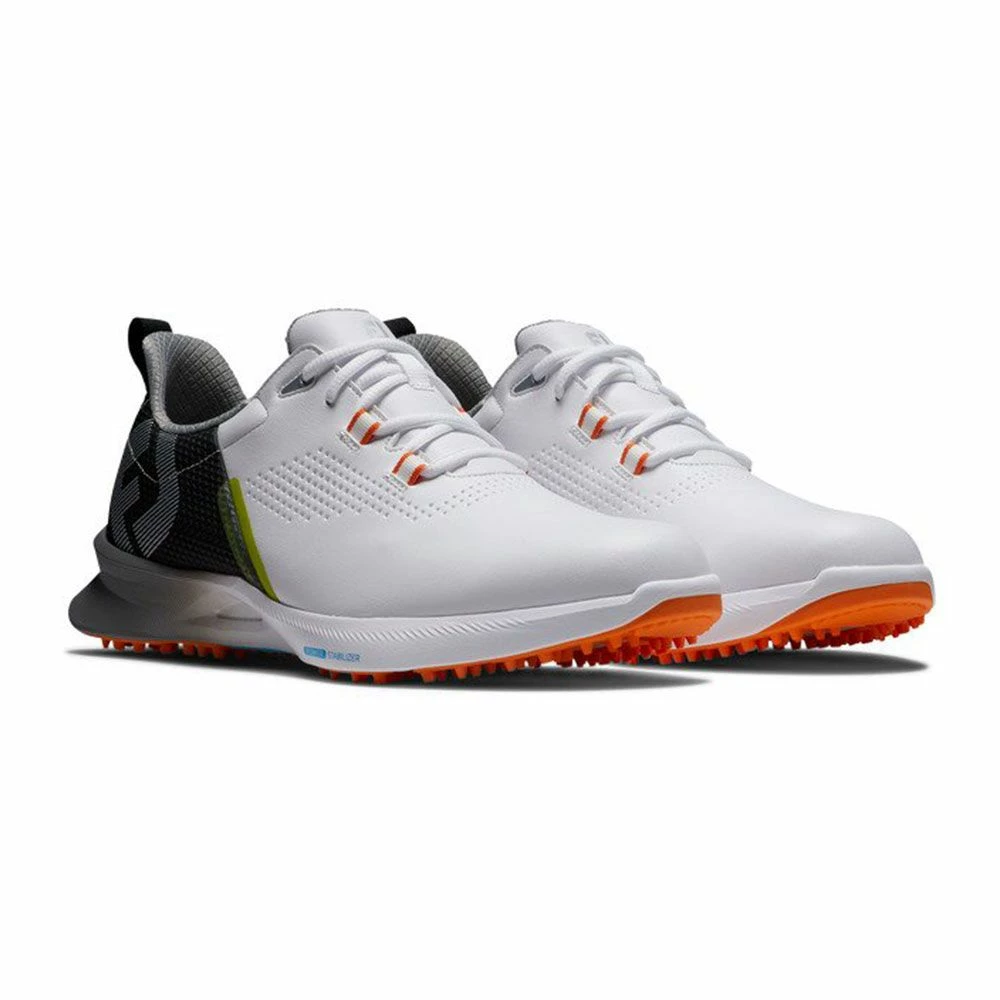 FootJoy Men's Fuel XW Spikeless Golf Shoes - White/Black 4 FootJoy Men's Fuel XW Spikeless Golf Shoes - White/Black - Image 4