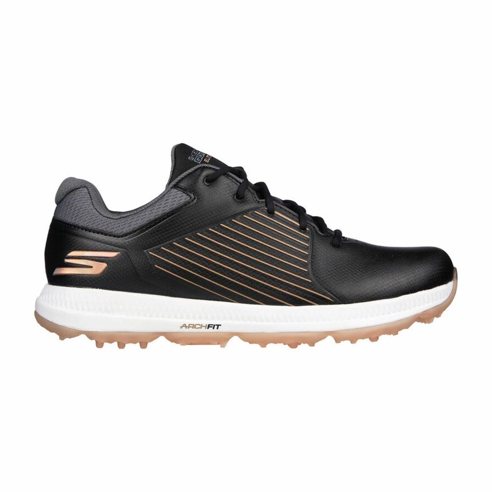 Skechers Women's Elite 5 GF MD Spikeless Golf Shoes - Black/Rose Gold 1 Skechers Women's Elite 5 GF MD Spikeless Golf Shoes - Black/Rose Gold