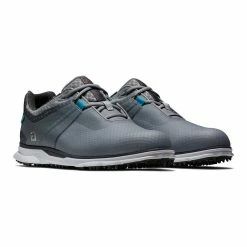 Footjoy Men’s Pro SL Sport XW Spikeless Golf Shoes – Grey / Reef Blue -Cheap Clubs Store grey reef blue 53855 3 1