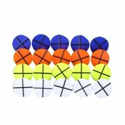 Golfoy Basics Plastic Ball Markers - Pack Of 40 (Mixed Colours)