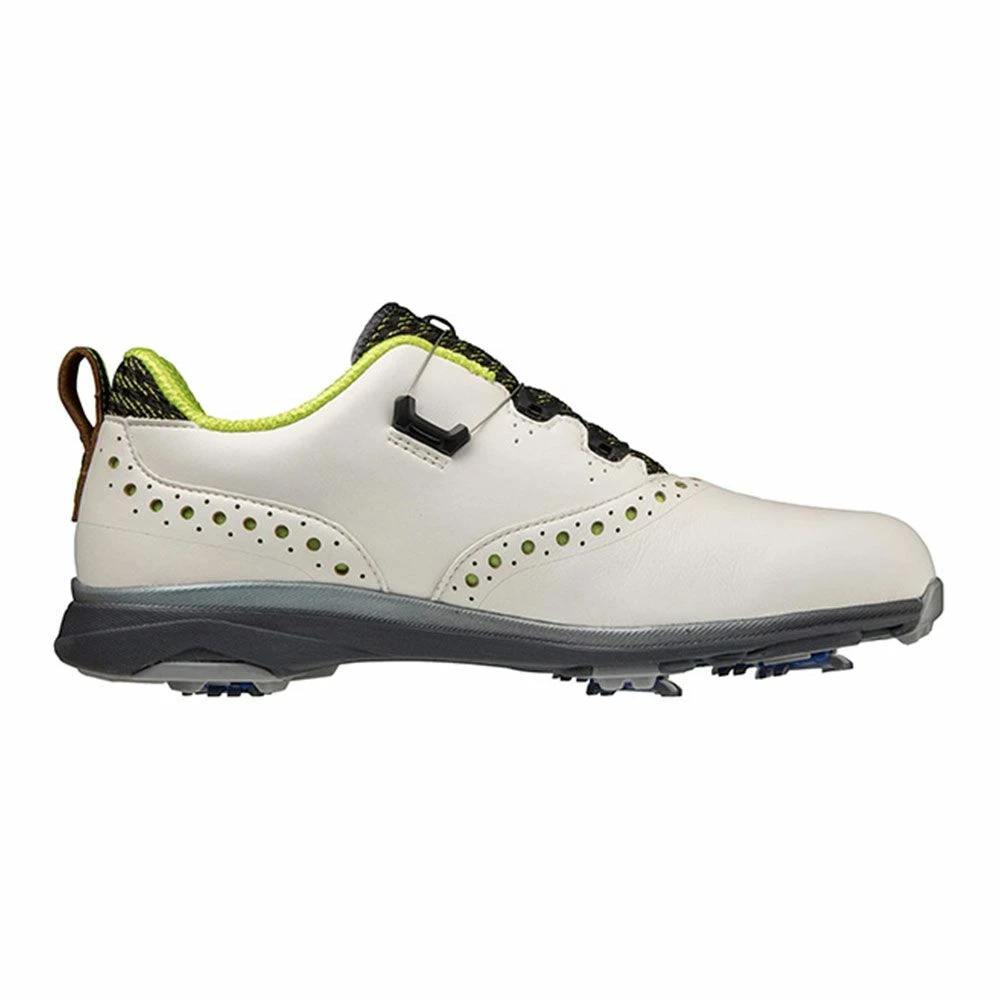 Mizuno Nexlite Pro Boa Men’s Spiked WD Golf Shoes – White/Lime 1 Mizuno Nexlite Pro Boa Men’s Spiked WD Golf Shoes – White/Lime
