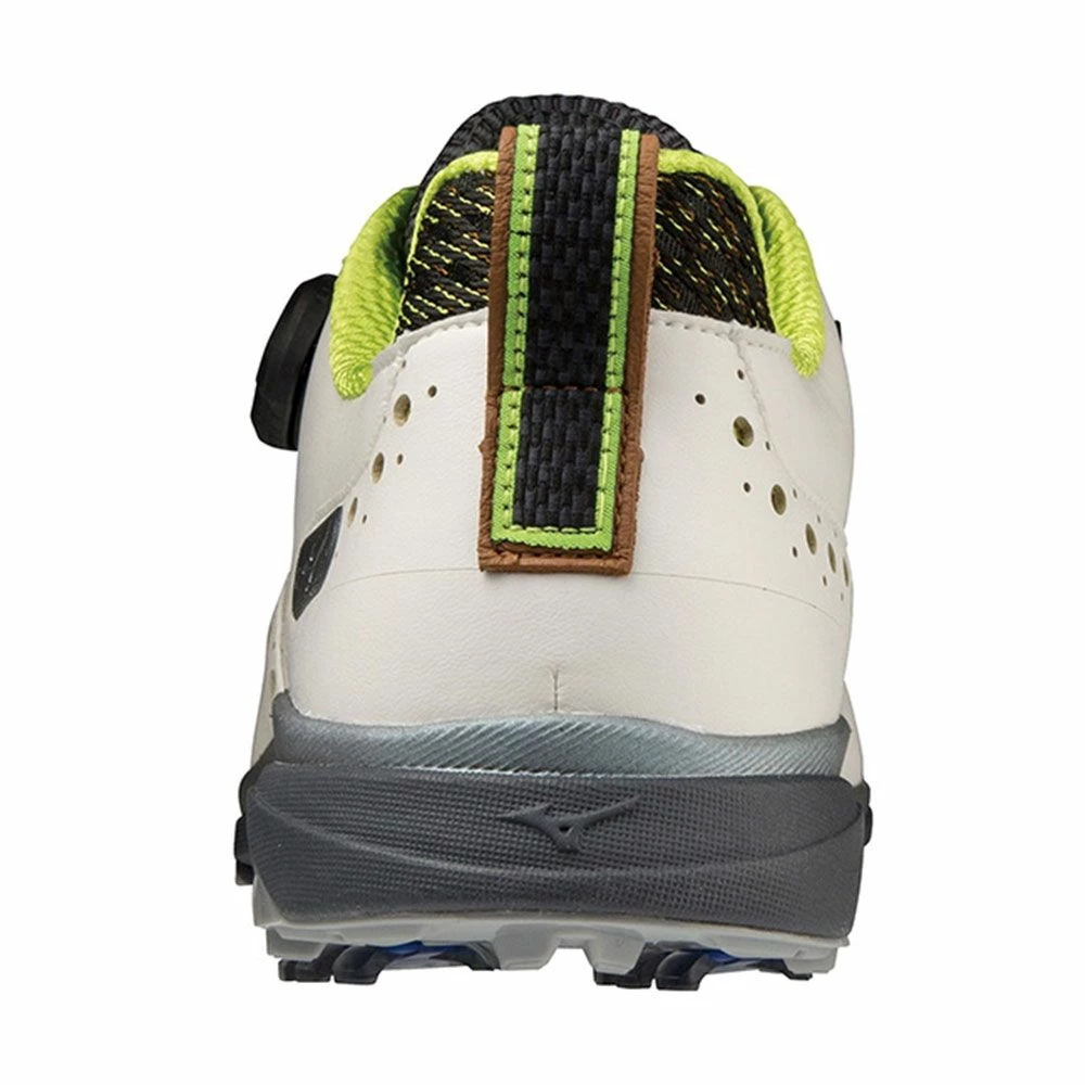 Mizuno Nexlite Pro Boa Men’s Spiked WD Golf Shoes – White/Lime 4 Mizuno Nexlite Pro Boa Men’s Spiked WD Golf Shoes – White/Lime - Image 4