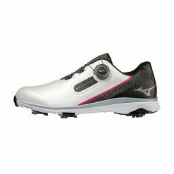Mizuno Nexlite SL Boa Men’s Spiked WD Golf Shoes – White/Black