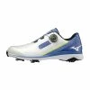 Mizuno Nexlite SL Boa Men’s Spiked WD Golf Shoes – White/Blue