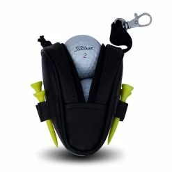 Golfoy Basics Golf Balls & Tee Holder 2.0 Pouch - Black