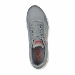 Skechers Men's Max 2 MD Spikeless Golf Shoes - Gray/Red -Cheap Clubs Store skechers go golf max 2 golf shoe greyred 2 1 1