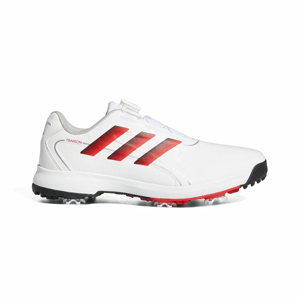 Adidas Men's Traxion Lite Max BOA WD Spiked Golf Shoes - White 1 Adidas Men's Traxion Lite Max BOA WD Spiked Golf Shoes - White