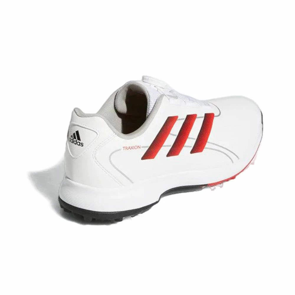 Adidas Men's Traxion Lite Max BOA WD Spiked Golf Shoes - White 4 Adidas Men's Traxion Lite Max BOA WD Spiked Golf Shoes - White - Image 4