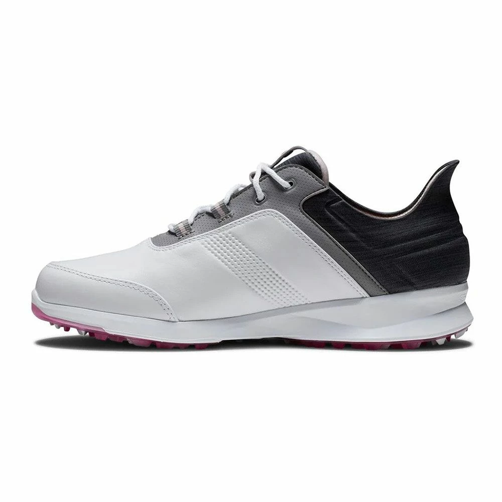 Footjoy Women’s Stratos WD Spikeless Golf Shoes – White/Black 2 Footjoy Women’s Stratos WD Spikeless Golf Shoes – White/Black - Image 2
