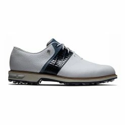 FootJoy Men's Premiere Series Packard XW Spiked Golf Shoes - White/Navy
